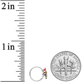 20G 5/16 Yellow Gem Queen Bee Flower Nose Hoop