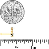 20G 1/4 Black Gem Gold Tone Decadent Deer Nose Bone