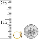 20G 5/16 Black Gem Decadent Deer Nose Hoop