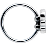 20G 5/16 Pride Rainbow Stripes Butterfly Nose Hoop