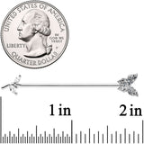 14G Clear CZ Gem Branch Butterfly Industrial Barbell 38mm