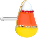 20G 1/4 Candy Corn Halloween Nose Bone