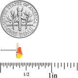 20G 1/4 Candy Corn Halloween Nose Bone