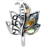 20G 5/16 Autumnal Colors Maple Leaf Nose Hoop