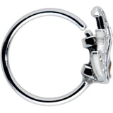 20G 5/16 Autumnal Colors Maple Leaf Nose Hoop