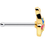 20G 1/4 Bright Butterfly Nose Bone