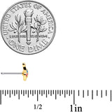 20G 1/4 Bright Butterfly Nose Bone