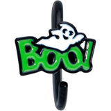 20G 5/16 Black Green Boo Ghost Halloween Nose Hoop