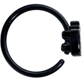 20G 5/16 Black Green Boo Ghost Halloween Nose Hoop