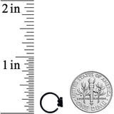 20G 5/16 Black Green Boo Ghost Halloween Nose Hoop