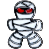 20G 1/4 Red Eye Mummy Halloween Nose Bone