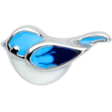 20G 1/4 Happy Little Blue Bird Nose Bone