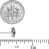 20G 1/4 Clear Purple Gem Abstract Elegance Nose Bone