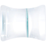Clear Blue Eye Acrylic Double Flare Plug Set