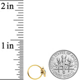 20G 5/16 Gold Tone Bright Butterfly Nose Hoop