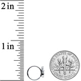 20G 5/16 Pink Gem Black Cat White Flowers Nose Hoop