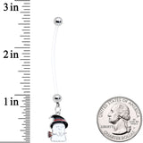 Clear Bioplast Witch Hat Ghost Halloween Dangle Pregnancy Belly Ring