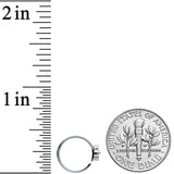 20G 3/8 Clear Gem Tiny Flower Nose Hoop