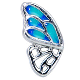 20G 1/4 Simple Blue Butterfly Wing Nose Bone