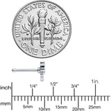 20G 1/4 Simple Blue Butterfly Wing Nose Bone