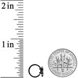 20G 5/16 Black Red Eye Mummy Halloween Nose Hoop