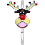 20G 5/16 Colorful Reindeer Christmas Nose Hoop