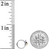 20G 5/16 Colorful Reindeer Christmas Nose Hoop