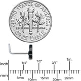 20G 1/4 Multicolor Pot Leaf L Shape Nose Ring