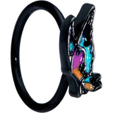 20G 5/16 Black Sunset Side Butterfly Nose Hoop