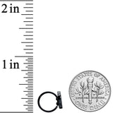 20G 5/16 Black Sunset Side Butterfly Nose Hoop