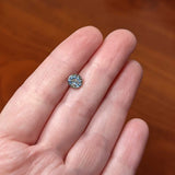 20G 1/4 Blue Gem Geometric Blues Nose Bone