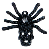 20G 1/4 Clear Gem Black Spider Halloween Nose Bone
