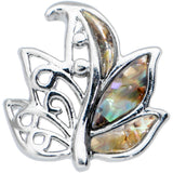 20G 1/4 Autumnal Colors Maple Leaf Nose Bone