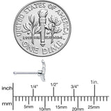 20G 1/4 Autumnal Colors Maple Leaf Nose Bone