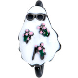 20G 5/16 Black Hipster Ghost Halloween Nose Hoop