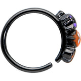 20G 1/4 Black Boo Party Halloween Nose Hoop