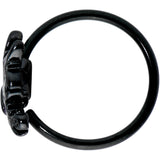 20G 5/16 Black Purple Wings Butterfly Nose Hoop