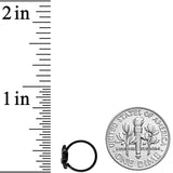 20G 5/16 Black Purple Wings Butterfly Nose Hoop