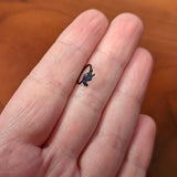 20G 5/16 Black Purple Wings Butterfly Nose Hoop