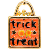 20G 1/4 Trick or Treat Orange Halloween Nose Bone