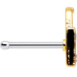 20G 1/4 Trick or Treat Orange Halloween Nose Bone