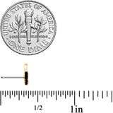 20G 1/4 Trick or Treat Orange Halloween Nose Bone