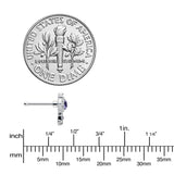 20G 1/4 Purple Gem Unlock My Heart Key Nose Bone