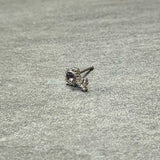 20G 1/4 Purple Gem Unlock My Heart Key Nose Bone