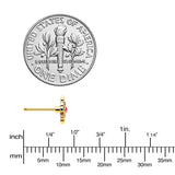 20G 1/4 Pink Clear Gem Gold Tone Lace Love Nose Bone