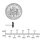 20G 1/4 Witch Flying Cat Halloween Nose Bone