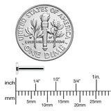 14G 5/16 G23 Titanium Threadless Post Only Labret Monroe Tragus