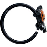 20G 5/16 Black Dancing Skeleton Pumpkin Halloween Nose Hoop