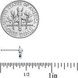 20G 1/4 White Synthetic Opal Insect Nose Bone