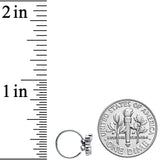 20G 5/16 Dark Green Groovy Frog Nose Hoop